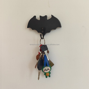 Gỗ BAT cutout màu đen crafting <span class=keywords><strong>DIY</strong></span> Halloween Nhà tường trang trí nội thất tuyệt vời cho tay khăn mặt nạ móc áo với các công cụ giá bán buôn - Product Image 4