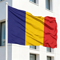 Drapeau national roumain en polyester à prix abordable pour événements nationaux, campagnes sportives, extérieur, drapeaux personnalisés de tous les pays