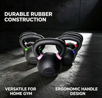 Kettlebell en fonte réglable avec logo personnalisé, 4-32 kg, durable, de haute qualité, ensemble universel de musculation