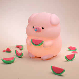 Luce notturna minimalista della famiglia golosa nuova ricarica USB in Silicone Touch Control per camera da letto regalo contemporaneo per le ragazze - Product Image 1