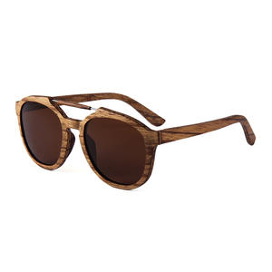 Lunettes de soleil à monture en bois, forme ovale, verres polarisés UV400, unisexe, protection solaire, voyage, conduite, mode W3082 - Product Image 1