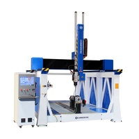 Machine de découpe CNC 5 axes pour le bois 2x4, pour la fabrication de sculptures 3D en mousse EPS, de moules pour voitures et bateaux