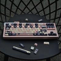 134 touches, thème panda, touches de clavier PBT, sublimation par transfert thermique, profil SOA, touches de clavier mécaniques avec disposition ANSI/ISO