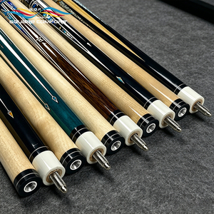 Queue de billard S.Q.F en bois d'érable américain, 1/<span class=keywords><strong>2</strong></span> deux <span class=keywords><strong>pièces</strong></span>, pointe de 13 mm, design Tour Eiffel, bleu or, joint en acier inoxydable, 145 cm, 1 kg, haute qualité - Product Image 2