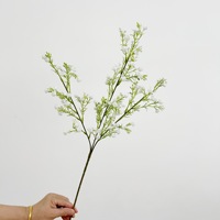 Plante Artificielle Gypsophile à 3 Branches avec Fruits, Fleur Étoilée pour Mariage et Décoration Intérieure, Accessoire Photo
