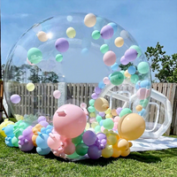 Dôme gonflable transparent blanc en PVC de qualité commerciale pour événements – Maison à bulles gonflable pour fêtes