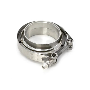 Collier de serrage en V standard en acier inoxydable haute résistance pour réparation de tuyau d'échappement de 2,75 pouces, avec boulons en V pour colliers de serrage - Product Image 4