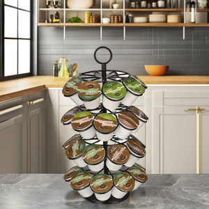 <span class=keywords><strong>Dolce</strong></span> <span class=keywords><strong>Gusto</strong></span> Tchibo Soporte para cápsulas de café de 4 niveles Diseño giratorio de metal Tipo de pie-Marca Nespresso OEM/ODM - Product Image 5