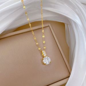 Stainless Steel Personality <b>Opal</b> Stone Money Bag Pendant <b>Necklace</b> for Women Exquisite Gold Color Crystal Collar Jewelry - Product Image 1