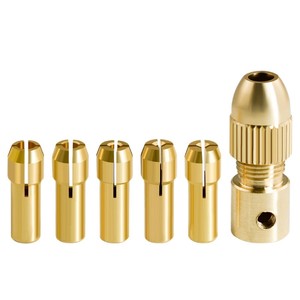 Guest Quality <b>Mini</b> Electric <b>Drill</b> Brass Chuck 0.5-3mm Four Claw Self Tightening For Woodworking <b>Drill</b> Bits - Product Image 4