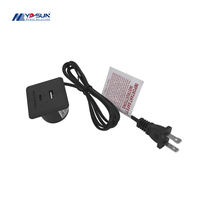 Prise de courant encastrée pour bureau avec ports USB pour table d'ordinateur, table de chevet, bureau d'étude