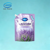 Pochettes souples personnalisées avec bec verseur 500ml 1L pour lessive, liquide vaisselle, adoucissant, savon – Recharge à presser
