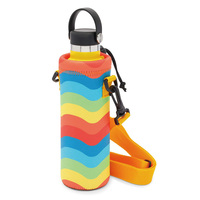 24oz/32oz Porte-bouteille d'eau en néoprène Housse de transport d'épaule à la mode pour bouteilles de 1000ML/750ML