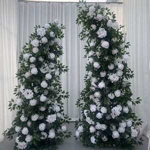 Y-UFA030 U Type Flower Arrangement Arch Silk White Flowers Arch Rose Artificial Flower Arch Party Decor Arrangement Wedding - Product Image 5