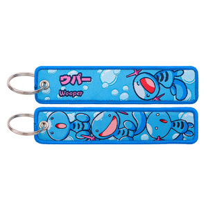 <span class=keywords><strong>Porte</strong></span>-<span class=keywords><strong>clés</strong></span> en tissu brodé Pokémon, pendentif pour sac, ornement décoratif, étiquette tissée, série Pokémon, vente chaude - Product Image 6