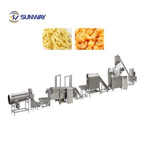 Machine extrudeuse de boucles de maïs à faible consommation d'énergie, ligne de production de torsades de maïs Masala, machine de fabrication de <span class=keywords><strong>Cheetos</strong></span> <span class=keywords><strong>Flamin</strong></span>' <span class=keywords><strong>Hot</strong></span> - Product Image 1