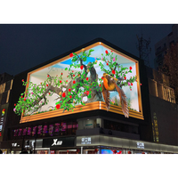Fenêtre virtuelle mur vidéo écran mural couleur affichage 3D Led affichage publicité extérieure Pantalla 3D Publicidad