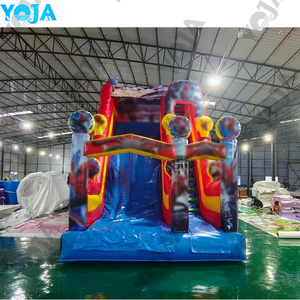 Château gonflable commercial super résistant en PVC avec toboggan et souffleur d'air pour événements publics - Product Image 2