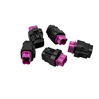 Harness Kabel Koaksial Terlindung Tahan Air H-MTD untuk Seri E6Z064-001, Casing Plastik Kepala Lurus Satu Ruangan