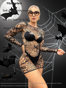 Disfraz Sexy de Halloween para Cosplay, Falda corta para glúteos, telaraña, lencería Sexy, traje de club nocturno para mujer - Product Image 4