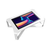 Mesa de Juego Digital con Pantalla Táctil, Diseño Curvo, Mesa Inteligente con Monitor LCD para Bares, Clubes y Villas Familiares
