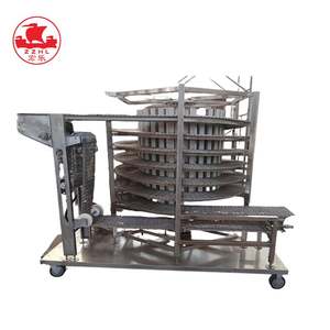 Séchoir à double spirale | Capacité personnalisable, acier inoxydable 304, contrôle PLC pour machine à fruits secs pour viande et légumes - Product Image 4