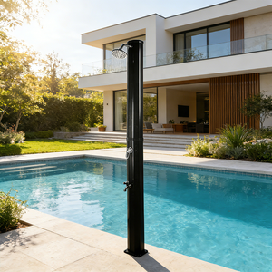 Conjunto de Grifería de <span class=keywords><strong>Ducha</strong></span> Moderna de PVC, Agua Fría y Caliente, <span class=keywords><strong>Ducha</strong></span> <span class=keywords><strong>Solar</strong></span> para Exteriores - Product Image 1