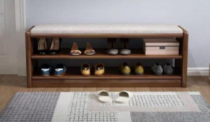 Modern Solid Wood Entryway <b>Bench</b> With 3 Shelves <b>Shoe</b> Storage Freestanding Home Furniture For Entryway Use - Product Image 6