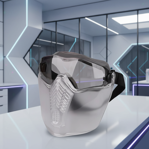 نظارات أمان مضادة للغبار CE <span class=keywords><strong>ANSI</strong></span> <span class=keywords><strong>Z87</strong></span>، إطار مقاوم للصدمات من مادة TPR، نظارات أمان للعمل والرماية - Product Image 4