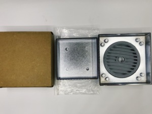 Made in China Electroplated Chrome Tile Plug-in Bathroom Invisible Floor <strong>Drain</strong> square Coppery Floor <strong>Drain</strong> Exported Australia - Product Image 5