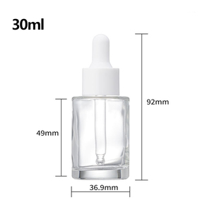Envase de 30 ml (1 oz) para Aceite Esencial y Cuidado de la Piel, Botella de Vidrio Ámbar Transparente Esmerilado con Gotero para Suero - Product Image 2