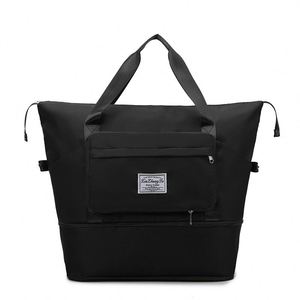 Sac de rangement grande capacité, sac de sport et de fitness portable, imperméable, pliable, double couche, sac de voyage avec séparation sec/humide - Product Image 6