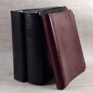 Custom Leather <strong>Binders</strong> 3 <strong>Ring</strong> Folders <strong>A3</strong> <strong>Binders</strong> - Product Image 6