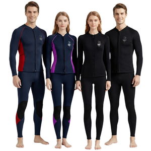 Traje de <span class=keywords><strong>Neopreno</strong></span> SCR de 3 mm para Hombre y Mujer, Dos Piezas, Manga Larga, Chaqueta y Pantalones Cálidos para Buceo, Snorkel, Surf y Natación - Product Image 2