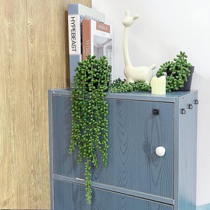 Décoration murale artificielle de plantes succulentes suspendues, verdure écologique en PVC léger, haute simulation, pour Pâques et mariages - Product Image 3