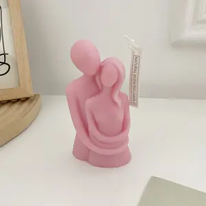 Velas aromáticas decorativas hechas a mano en forma de pareja romántica para regalo de boda manualidades decoración del hogar