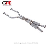 Système d'échappement pour Lexus GSF RCF IS500 5.0L 2013-2021 avec double résonateur, double valve électronique, quatre sorties, échappement arrière en acier inoxydable SS304