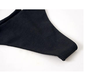 Seamless Thin Knitted Mid-Rise Women's Sexy <strong>Fancy</strong> <strong>Panty</strong> Thong Everyday Solid Pattern Breathable Waist <strong>Panties</strong> Plain Dyed - Product Image 6