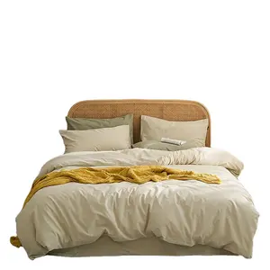 Set di biancheria da letto in cotone solido,