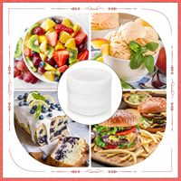 Assiettes biodégradables en amidon de maïs de 4 pouces, jetables, petites, pour desserts, gâteaux, sauces, plats en relief, écologiques, vaisselle de fête, sans danger pour les aliments