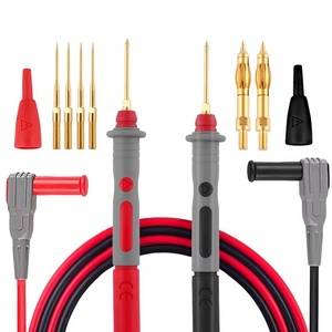 4mm chuối cắm cáp kiểm tra móc Clip thăm dò cá sấu Clip công cụ ô tô Kit 16 trong 1 vạn năng thử nghiệm chì Kit - Product Image 4