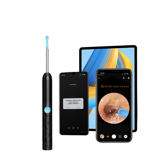 Visual Ear Pick Spoon HD Endoscope Stainless Steel Ear Cleaning Tool Smartphone Connect Approved YZY-1
