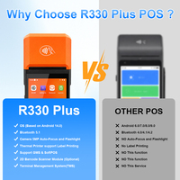 Terminal de paiement Android 14 GMS SoftPOS sans contact NFC avec paiement par portefeuille électronique mobile R330 Plus