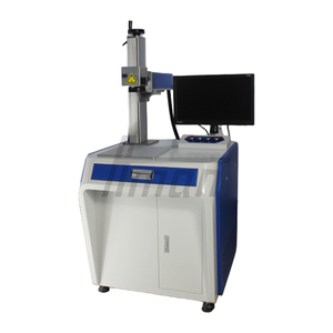 Machine de gravure laser à fibre 100W, refroidissement par air, zone de marquage 300x300mm avec contrôle EZCAD pour la gravure sur métal et plastique - Product Image 3