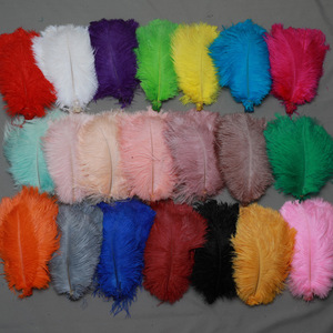 45-50cm venta al por mayor plumas de avestruz blancas teñidas plumas fiesta boda carnaval Festival pluma decoración DIY artes artesanía - Product Image 6