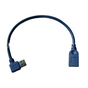 Cable de extensión USB 3.0 AM de Lung Kay, con curva a la izquierda, de alta velocidad, color negro, para discos duros - Product Image 5