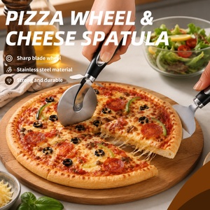 Cortador de Pizza de Acero Inoxidable, Ergonómico, Antideslizante, Cuchillo para Rebanar Pasteles, Directo de Fábrica - Product Image 1