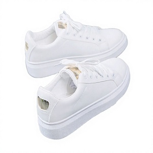 Women's Casual Board Chunky Retro Lace-up Sports <b>Shoes</b> New White <b>Soft</b> Height Increasing Fashionable Sneakers for Boys and Girls - Product Image 2