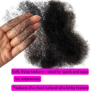 100% Cheveux Naturels En Vrac Afro Crépus Cheveux Humains En Vrac, Vente En Gros Crépus Bouclés Cheveux Humains En Vrac, Il Peut Être Blanchi À <span class=keywords><strong>Blond</strong></span> - Product Image 2