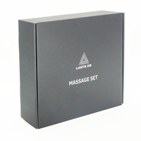 Boîte d'expédition personnalisée avec insert pour coffret de massage, emballage cadeau beauté et bien-être, boîte en carton ondulé avec logo